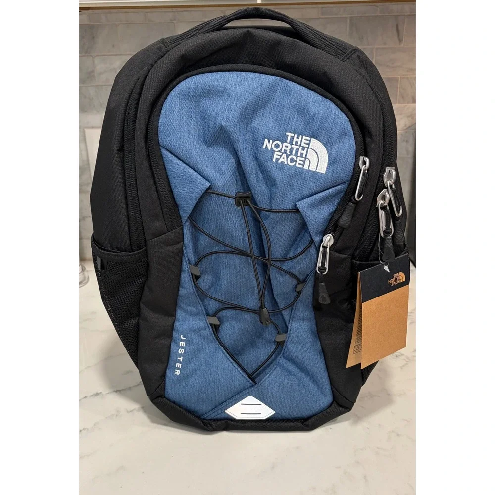The North Face Jester Backpack Shady Blue Heather Black NF0A5IW38F2